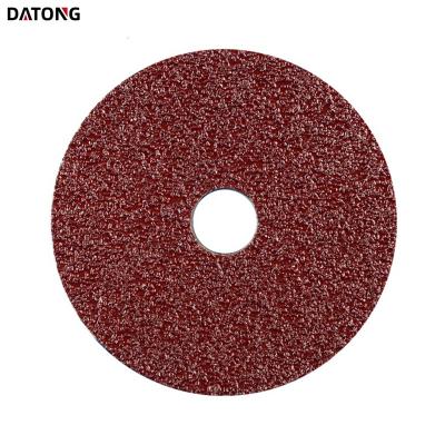 China High Quality Polishing Aluminum Oxide Grinding Disc 5inch Wood Fiber Stainless Steel Grit 40 Thickness 0.8mm Abrasive Grinding Wheel for sale