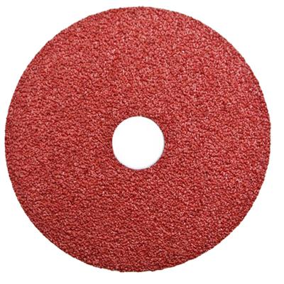 China Wood Fiber Surface Polishing Disc 115*22mm 4.5 Inch 0.8mm Grit 16 Hole Center Fiber Disc Aluminum Oxide Sanding Resin For Shipbuilding for sale