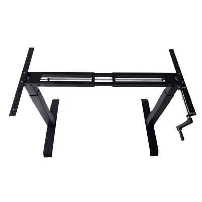 China (Height)Adjustable Height Position Adjustable Desk Sit To Stand Office Workstation With Crank Handle For Office Home for sale