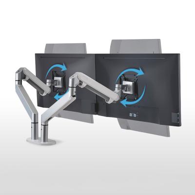 China â ‰ ¤ Highly Recommended 87mm 17-27 Inch PC Monitor Arm Desktop Mount VESA Compatible Screens for sale