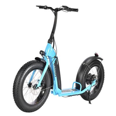 China New 48V 10.4AH Unisex High Speed ​​20 Inch Rear Motor Fat Tire 500w Electric Scooter for sale