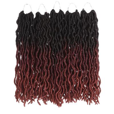 China Wave Natural Wave Style Gypsy Goddess Locs Crochet Hair Extensions Crochet Braids Ombre Hair Synthetic Braiding Volume for sale