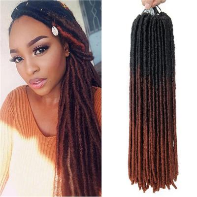 China Straight Faux Locs Gypsy Locs Crochet Hair Straight Gypsy Locs Dreadlocks Synthetic Braiding Hair Extensions for sale