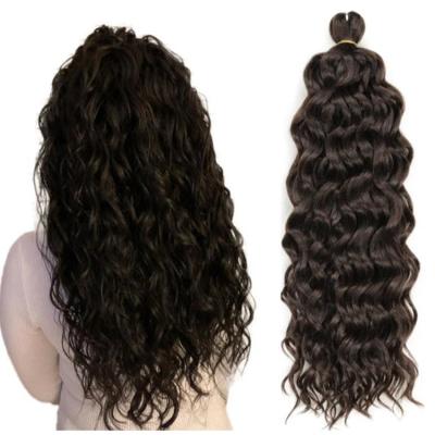 China Wave Crochet Braid Hair Wholesale Natural Synthetic Braiding Hair 18 Inch Hawaii Surf Loop Crochet Braid Hairstyle Hair Extensions for sale