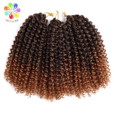 China Marleybob Braiding Hair Extensions Expo Loop Hair Extensions 8-12inch Crochet Curly Curly Synthetic Hair Braids 60 Strands/Pack for sale