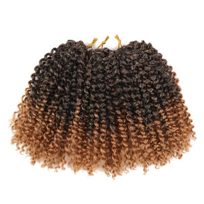 China Kinky Curly Crochet Hair Marleybob Crochet Braids Synthetic Hair Extensions for sale