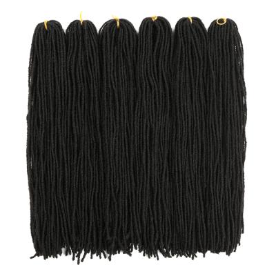 China Synthetic Hair Faux Locs Black Hair Extension Crochet Braids Ombre Hair For African American Black Women for sale