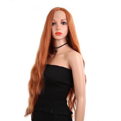 China 30 Inch Body Wave High Temperature Lace Front Synthetic Wigs Wholesale Long High Quality Wigs for sale