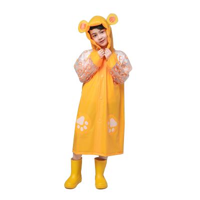 China 100% Waterproof PVC /Windproof/Eco-friendly/Durable/Soft 100% Waterproof Raincoat Hooded Kids Cartoon Raincoat for sale