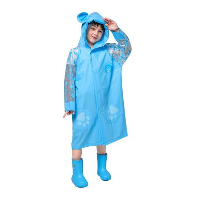 China 100% waterproof backpack raincoat kids 100% /Windproof/Eco-friendly/Durable/Soft 100% rain poncho kids cartoon raincoat for sale