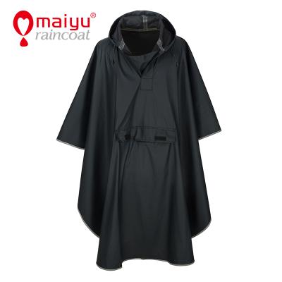 China 100% OEM Waterproof Service Rain Gear Poncho Breathable Raincoat Knitted PU Rain Coat for sale