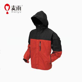 China Maiyu Custom 190T Polyester Bachelorette Rainwear Waterproof Foldable Rain Jacket For Men for sale