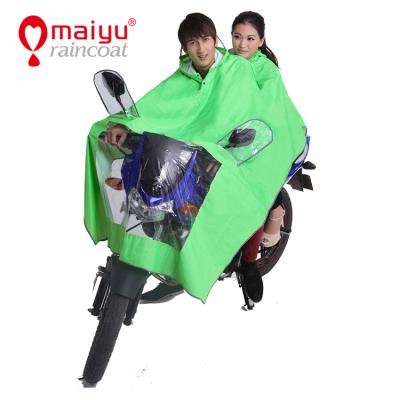 China Motorcycle Two Person Hooded Raincoats Waterproof Rainwear Two Person Rain Wear Poncho for sale