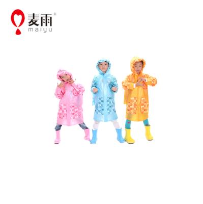 China Maiyu OEM Kids Raincoat Durable Cute Poncho With Boots for sale