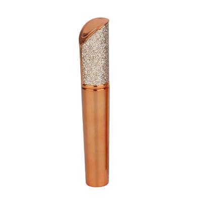 China HUAYI Cosmetic Customized Round Rose Gold Cosmetic Container Empty Mascara Tube With Different Wand Choices for sale