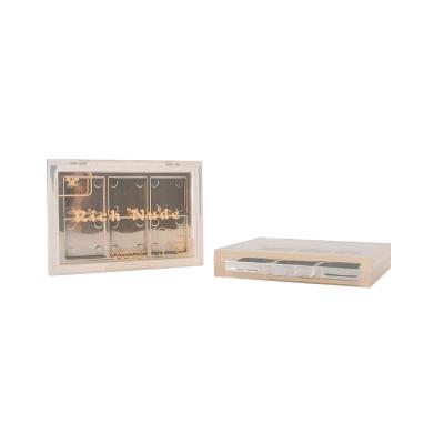 China HUAYI Materials 6 Color Square Recycled Private Label Eyeshadow Single Eyeshadow Palette Custom Plastic Empty Box Eyeshadow Packaging Box for sale