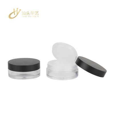 China Recycled Square Four Fashion Materials HUAYI Empty Lattice Powder Cosmetic Loose Packaging Custom Loose Powder Case for sale