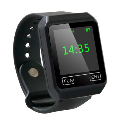 China Clinic/Restaurant/Cafe/Transport Wireless Vibration Ringtone Digital Watch Pager System for sale