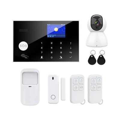 China Smart Tuya Wifi 3g 4g House Home Alarm System With 433mhz Wireless Detectors Remote Control Arm Disarm Tuya Smart Burglar Alarm Kit for sale