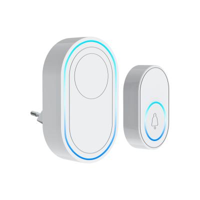 China Wireless Remote Control Doorbell Door Bell Ring Dong Chime House Call 220V Smart Stamp Home Calls Button for sale