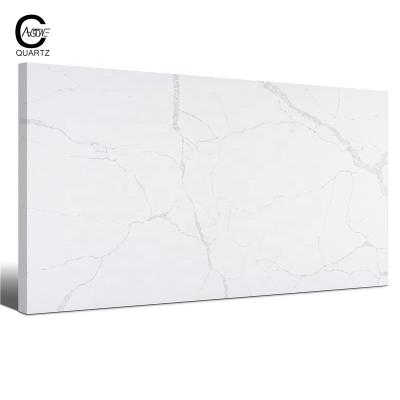 China CAXSTONE Wholesale Artificial Stone Calacatta White Marble Slabs for vanity top Te koop