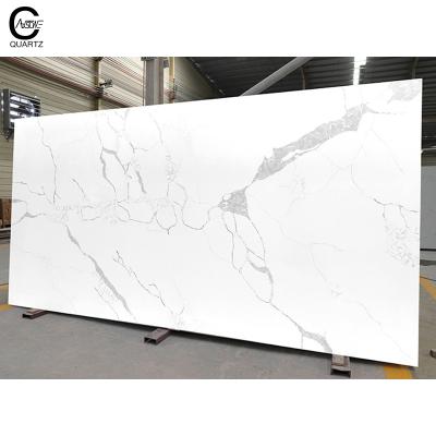 중국 factory price artificial stone quartz slabs for island kitchen tables hot sale calacatte tree 판매용