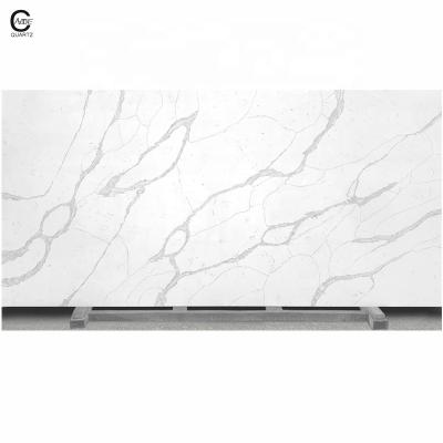 China Caxstone New Design Calacatta White Quartz Slabs Polished Engineered Stone Quartz 20/30 mm for sale