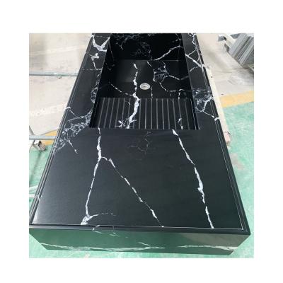 China Yunfu Factory Countertop Wash Basin Original Black Countertop Marble Quartz Countertop Colors Quartz Stone Artificial Quartz for sale