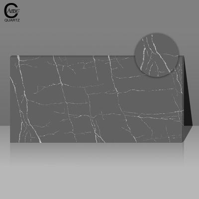 중국 Quartz surface with Grey line professional production of quartz stone bench top wholesale artificial stone 판매용