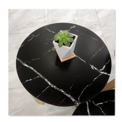 China Shape Round Quartz Coffee tabletop color custom Marble Coffee Table TOP for sale