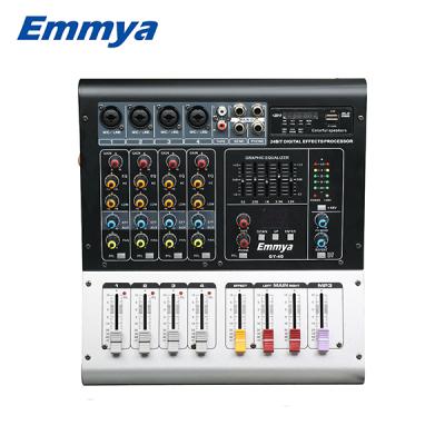 China Active with USB Power Amplifier Professional Audio Mixer 4 6 8 12 Channel Power Sound Mixer for sale