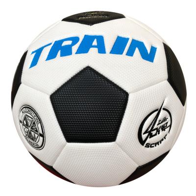 China Adult size PU train football size 5 primary and 4 secondary school students outdoor competition training soft football for sale