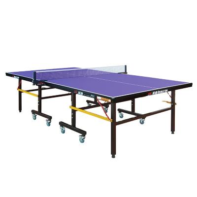 China HDF Double Fish 201A Multifunctional Standard Folding Training Ping Pong Indoor Table Tennis Table for sale