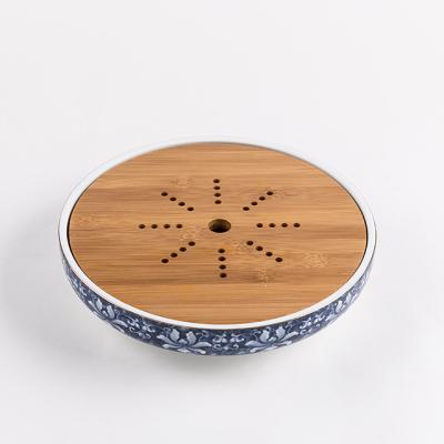 China Sustainable Kungfu Tea Tray Table Serving Tray Chinese Style Water Storage Gongfu Tea Tray for sale