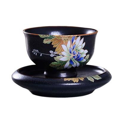 China Rust Durable Ceramic Custom Iron Porcelain Japanese Tea Cup for sale