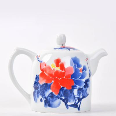 China Viable ready to ship chinese traditional kongfu porcelain teapot ceramic gongku teapot for sale