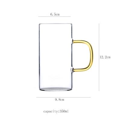 China Sustainable Ready To Ship Borosilicate Glass Infuse Mug Cup For Loose Tea for sale