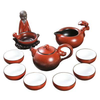 China Viable ready to ship 6pcs traditional chinese teacup with teapot teacup sets kungfu tea set for sale