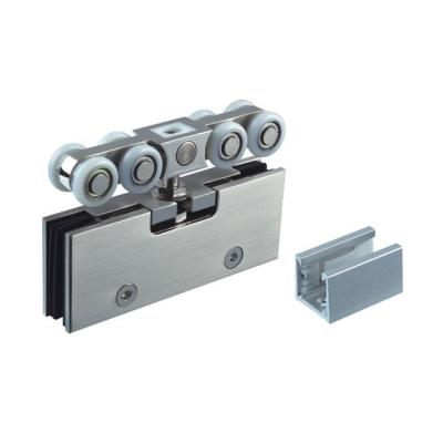 China Frameless Glass Door Hardware Traditional Sliding Sliding Hanging Door Roller for sale