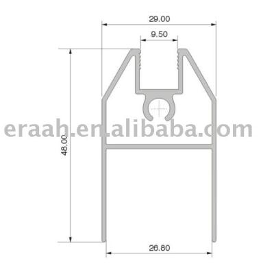 China OPK-005-02 sliding door roller track for OPK-005-02 folding door for sale