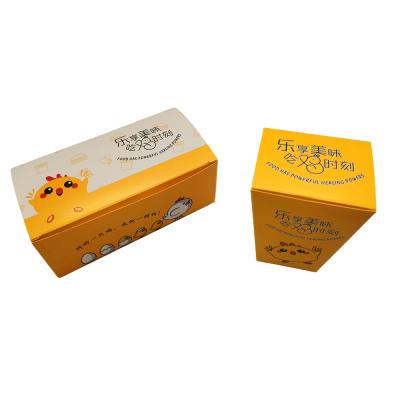 China Disposable Takeout Boxes Gift Announcement Box Cardboard Paper Fried Food Packaging Popcorn Fried Chicken Box for sale