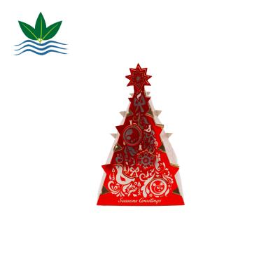 China Custom Small Christmas Tree Shape Gift Box Candy Boxes Paper Packaging Recyclable for sale