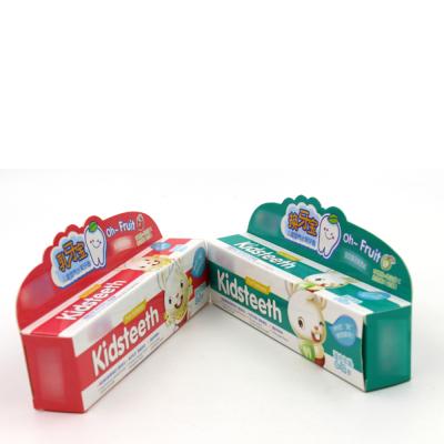 China Recycled Materials Custom Toothpaste Children's Toothpaste Box Packaging for sale