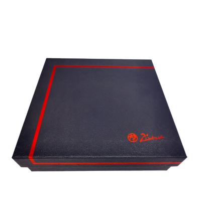 China Recyclable Custom Black Cardboard Gift Ad Box Packaging Paper Gift Boxes With Lid for sale