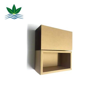 China Recyclable Custom Drawer Kraft Paper Packaging Gift Announcement Box for sale