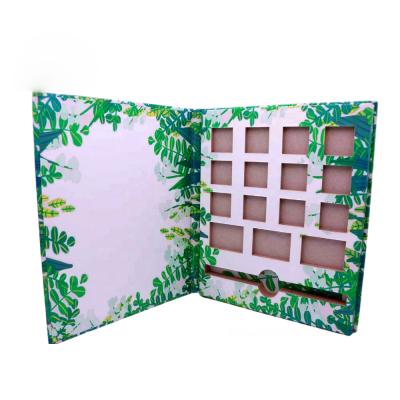 China Hot Sale Manufacturer Custom Empty 15 Color Eyeshadow Case Recyclable Eyeshadow Box for sale