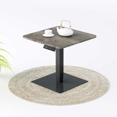 China Modern Design Height Adjustable Lifting (Height) Wooden Electric Dining Coffee Table for sale