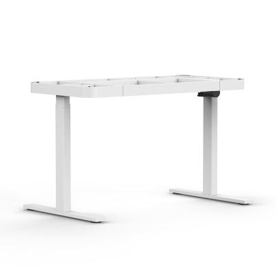 China Simple Adjustable Modern Computer Table Electric Standing Motor Height (Height) Standing Desk for sale