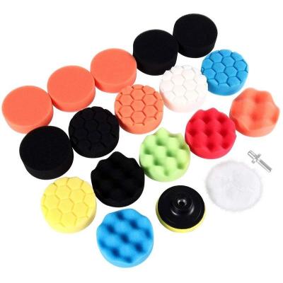 China High Efficiency 19PCS Car Care Accessories Polisher Polishing Pad Kit Set For Car Polisher 3 Inch Sponge Polish Protector for sale