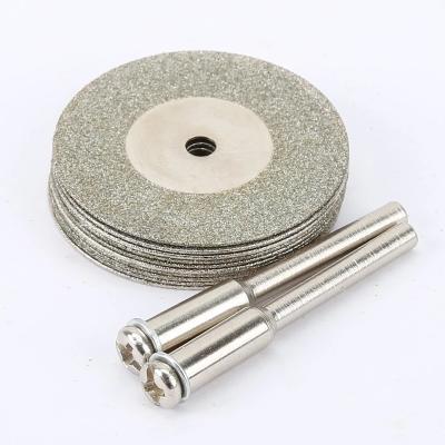 China Long Life High Performance 60mm Rotary Tool Circular Saw Blades Diamond Cutting Disc Mandrel For Dremel Accessories Diamond Disc for sale